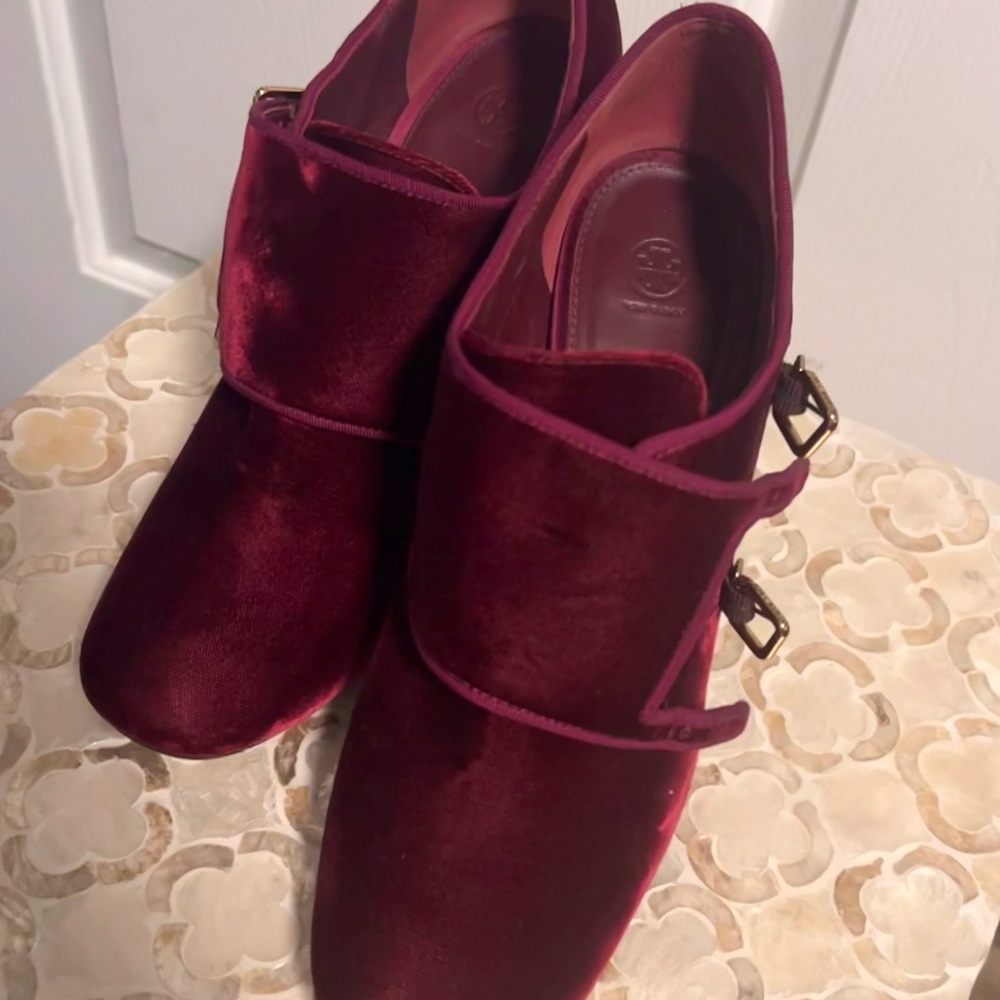 Tory Burch Carley Velvet Ankle Booties